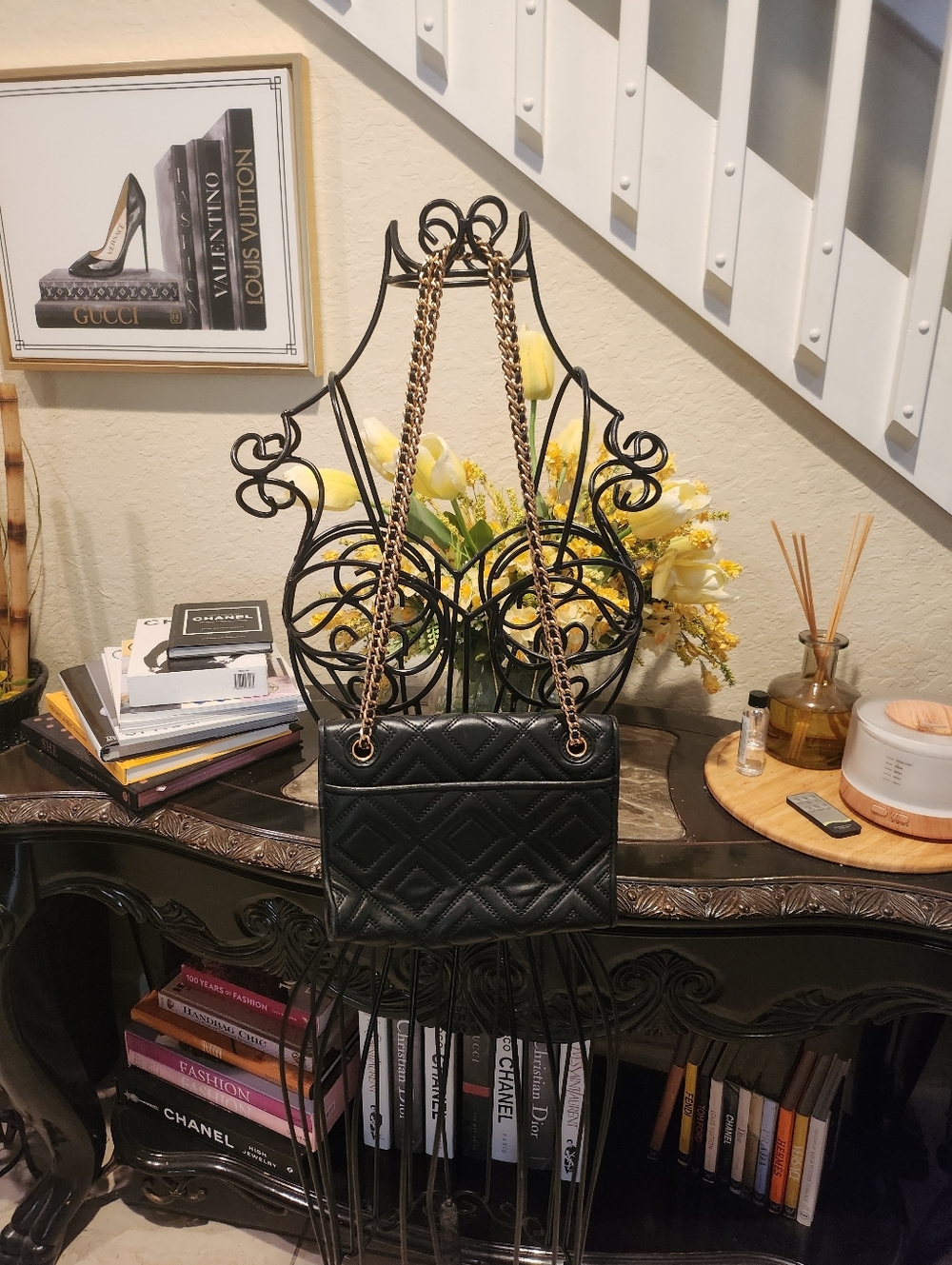 Tory Burch Farida Fleming Charm convertible shoulder/Crossbody bag - Picture 4 of 9